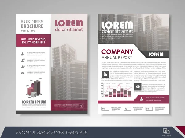 Broschüre Layout Design-Vorlage — Stockvektor