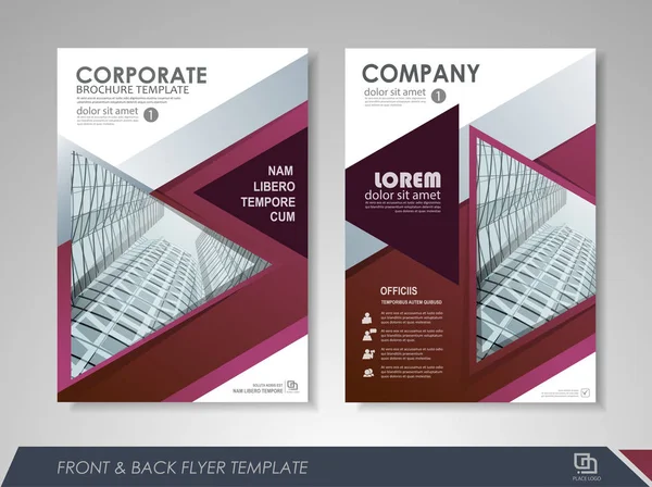 Brochure ontwerp sjabloon — Stockvector