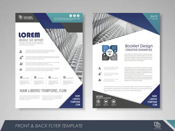 Concept jaarlijkse verslag ontwerpsjabloon — Stockvector