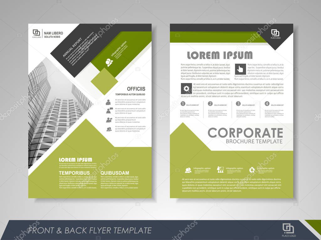 Brochure template layout