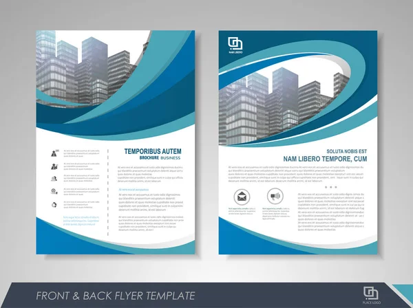 Flyer ontwerp lay-out — Stockvector