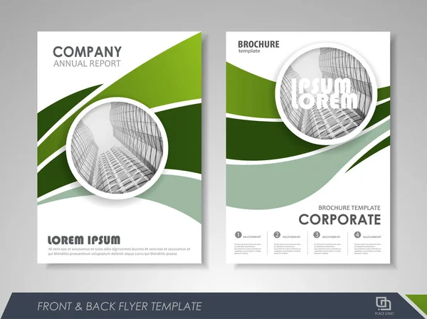 Brochure lay-out ontwerpsjabloon — Stockvector