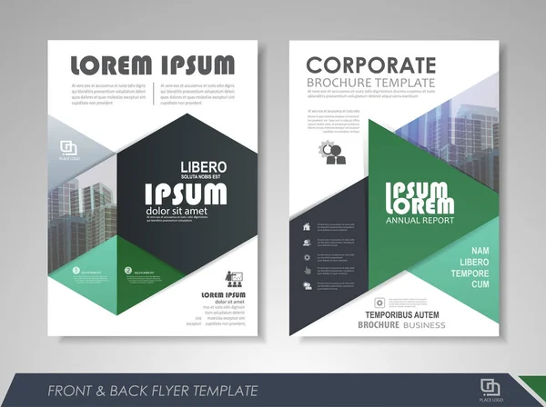 Conception de brochure d'entreprise — Image vectorielle