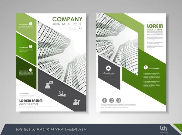 Corporate en zakelijke brochure sjablonen — Stockvector