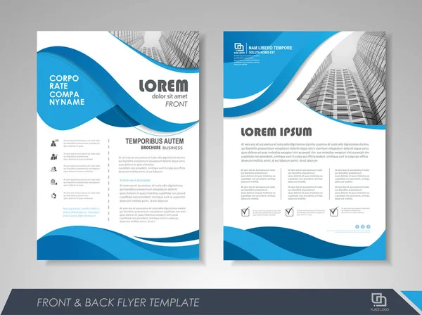 Flyer presentation template — Stock Vector