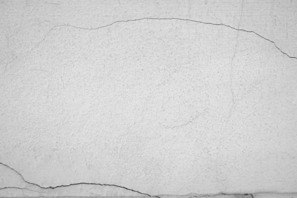 Beyaz Beton Çatlak Duvara Yakın Çekim Güneş Işığının Yol Açtığı — Stok fotoğraf