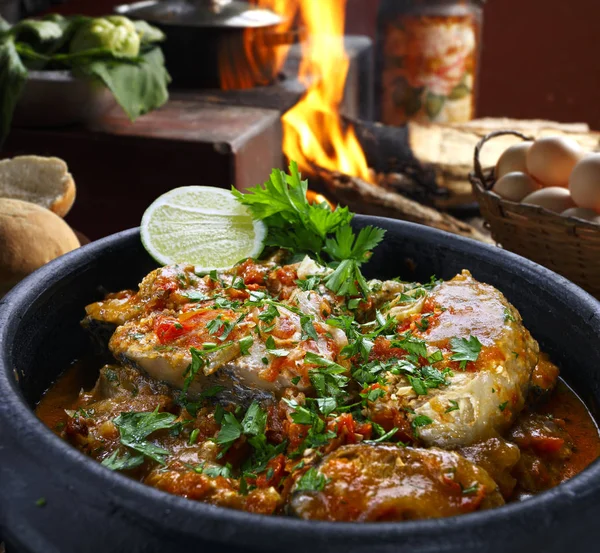 Sea fish stew — Stock Image Sea fish stew Stock Image