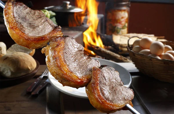Picanha, tradisjonell brasiliansk grillfest. – stockfoto