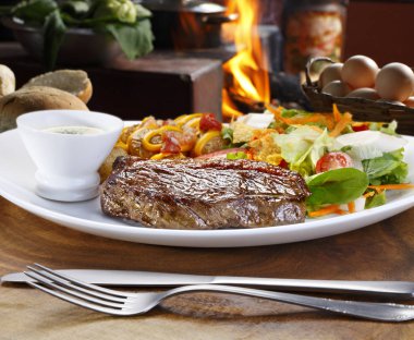 Sebze ile sıcak picanha