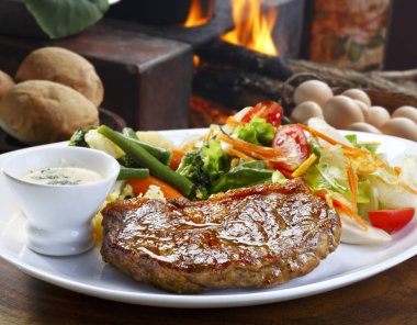 Sebze ile sıcak picanha