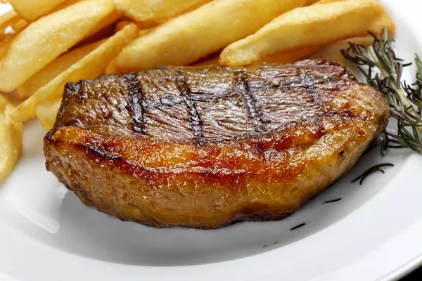 Picanha Steak con papas fritas — Foto de Stock