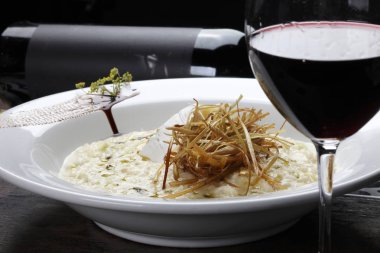 Mantar ve parmesan risotto