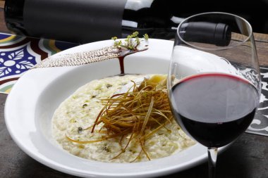 Mantar ve parmesan risotto