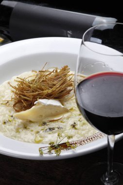 Mantar ve parmesan risotto