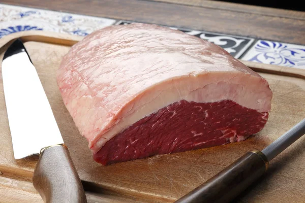 Syrové maso hovězí Steak — Stock fotografie