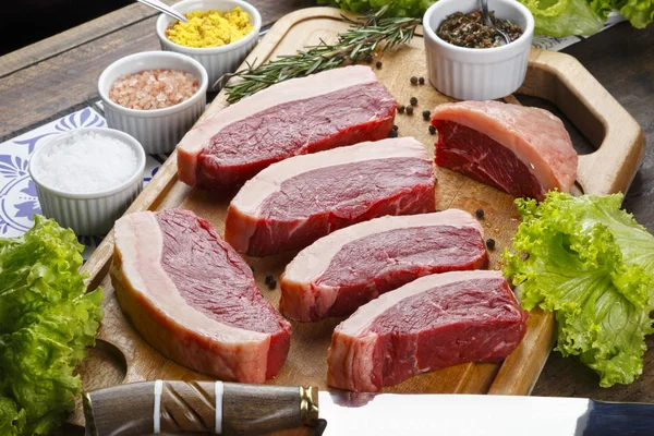 Carne de filete cruda Imagen de stock