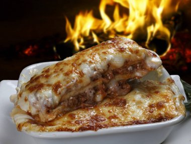 Biftek kızartma gıda ile