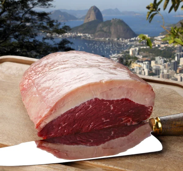 Picanha surowego mięsa — Zdjęcie stockowe