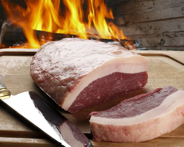 원시 picanha 고기 — 스톡 사진