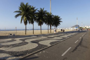 Copacabana Plajı gezinti Rio de Janeiro, Brezilya için 