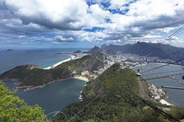 Rio de janeiro, Brezilya görünümünü teleferik