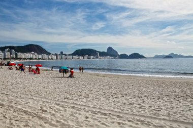 İnsanlar rahatlatıcı, beach, Rio de Janeiro