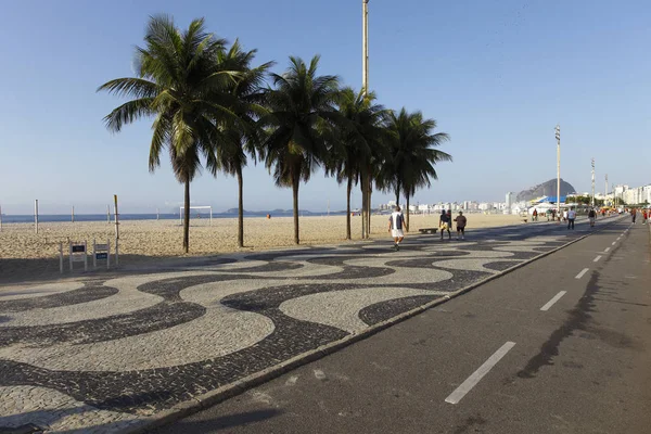 Passeio Praia Copacabana Rio Janeiro Brasil — Fotografia de Stock