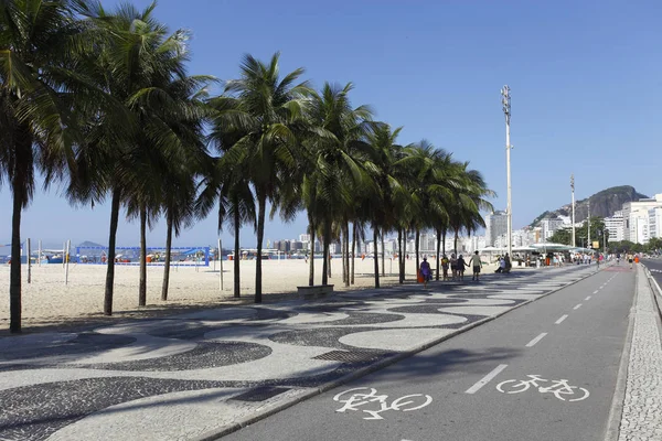Copacabana Beach Promenade Rio Janeiro Brazil — Stock Photo, Image