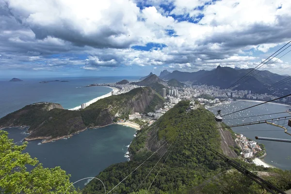 Seilbahn Blick Auf Rio Janeiro Brasilien — Stockfoto