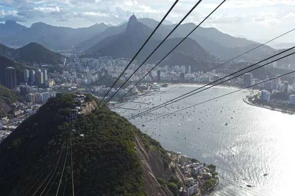 Vista Del Teleférico Rio Janeiro Brasil — Foto de Stock