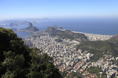 Hava doğal görünümünü, şehir Rio de Janeiro şehrine, ana turistik hedef Brezilya