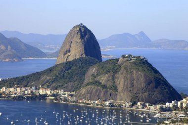 Aerial scenic view of City of Rio de Janeiro, the main tourist destination in Brazil clipart