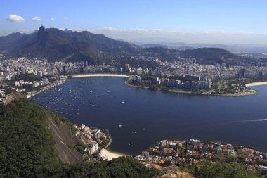 İnanılmaz hava görünümünü kıyılarının Rio de Janeiro, Brezilya
