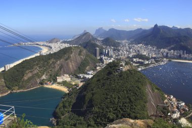Rio de janeiro, Brezilya görünümünü teleferik