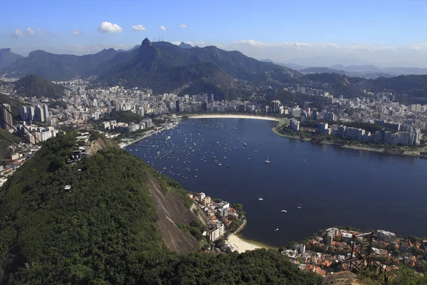 Vista Aérea Incrível Costa Rio Janeiro Brasil — Fotografia de Stock