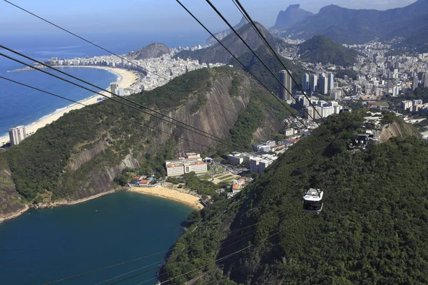 Vista Teleférico Rio Janeiro Brasil — Fotografia de Stock