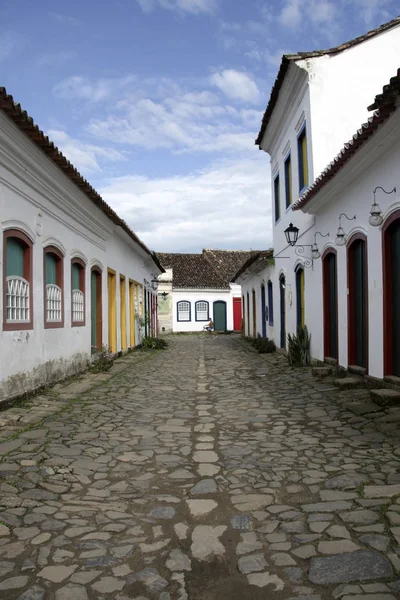 Paraty Ulice Budovy Stát Rio Janeiro — Stock fotografie