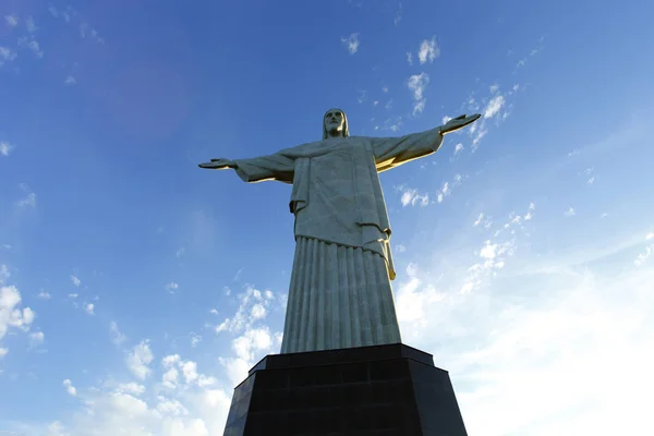 Statuę Chrystusa Zbawiciela w rio de janeiro — Zdjęcie stockowe