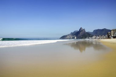 Görünüm beach, Rio de Janeiro şehrine