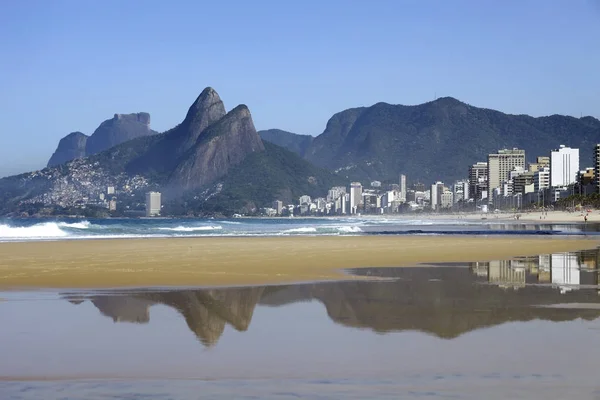 Θέα Από Την Παραλία Του Ρίο Ντε Τζανέιρο — Φωτογραφία Αρχείου