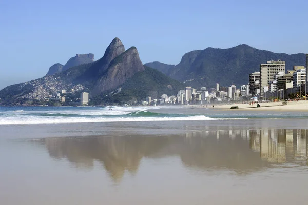 里约热内卢海滩全景 — 图库照片
