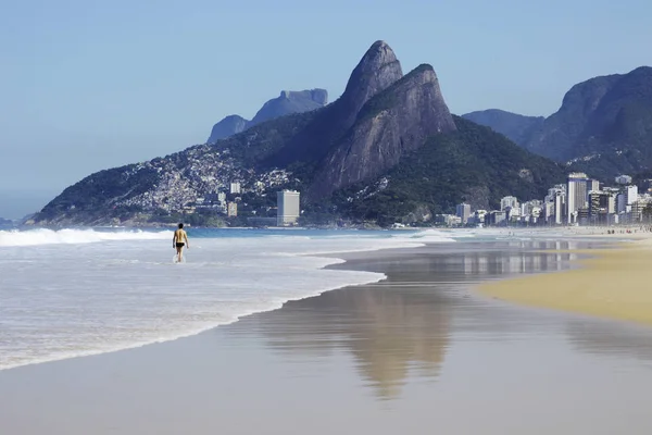 里约热内卢海滩全景 — 图库照片