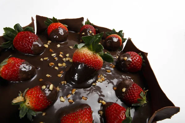 Beyaz çikolatalı kek — Stok fotoğraf