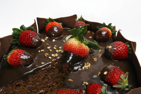 화이트 초콜릿 케이크 — 스톡 사진