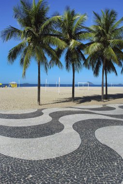 Copacabana Plajı gezinti Rio de Janeiro, Brezilya için 