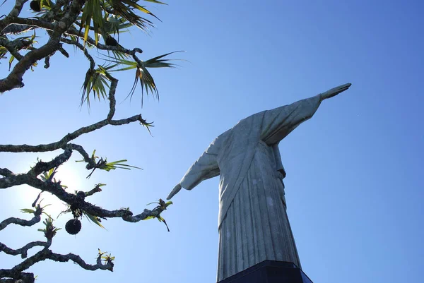 İsa'nın kurtarıcı heykeli, rio de janeiro — Stok fotoğraf