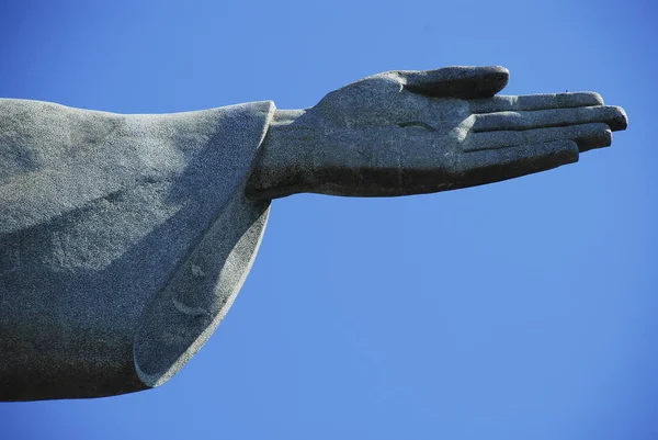 Christus die Erlöserstatue in Rio de Janeiro — Stockfoto