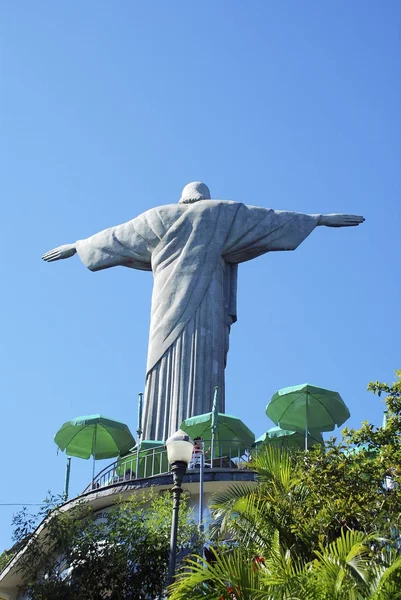 A Megváltó Krisztus szobra rio de Janeiro — Stock Fotó