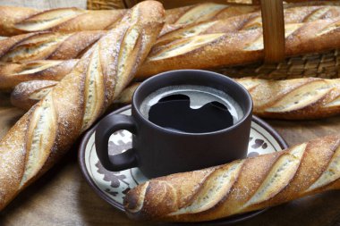 Taze lezzetli kızarmış baget