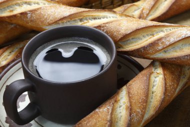 Taze lezzetli kızarmış baget